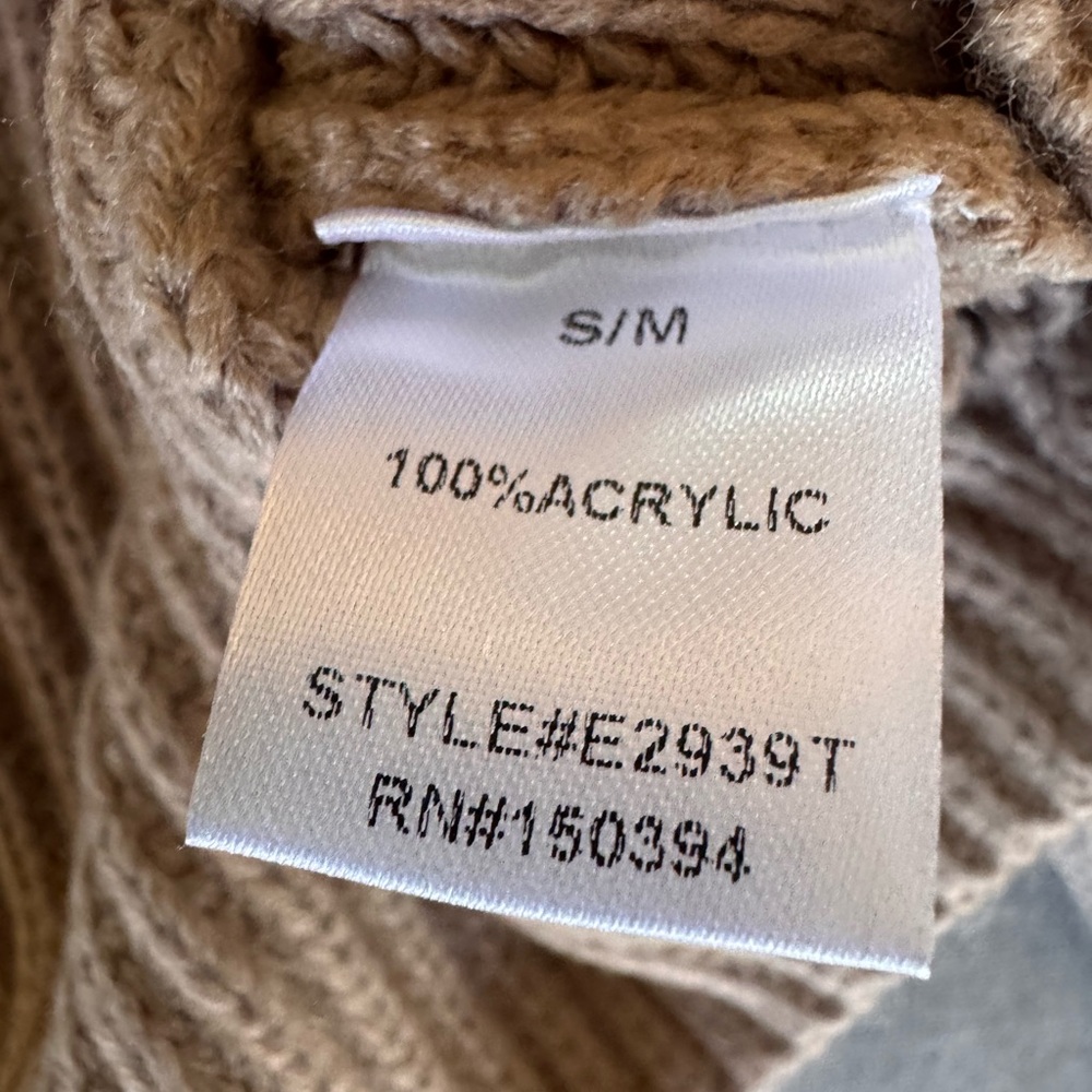Cozy Tan Women's Sweater - Picture 6 of 7